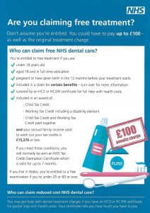 St Annes Dental Clinic - NHS Charge Bands Fee Guide